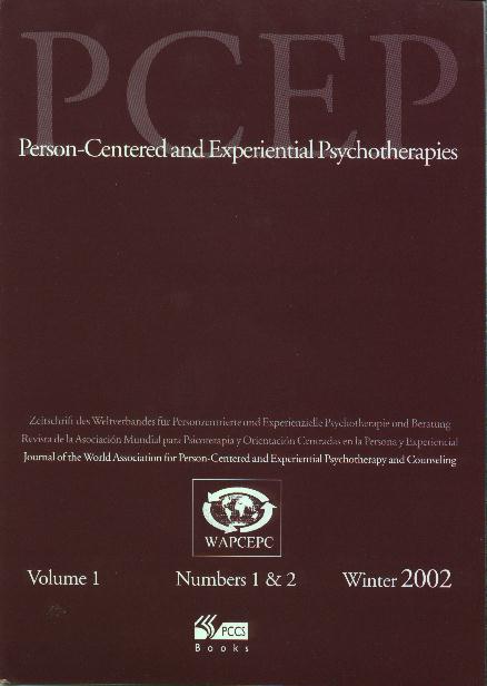 Person-Centered and Experiential Psychotherapies  (International Journal of the World Association) - order online